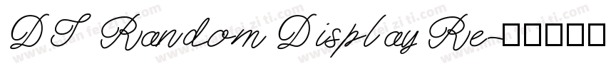 DT Random Display Re字体转换